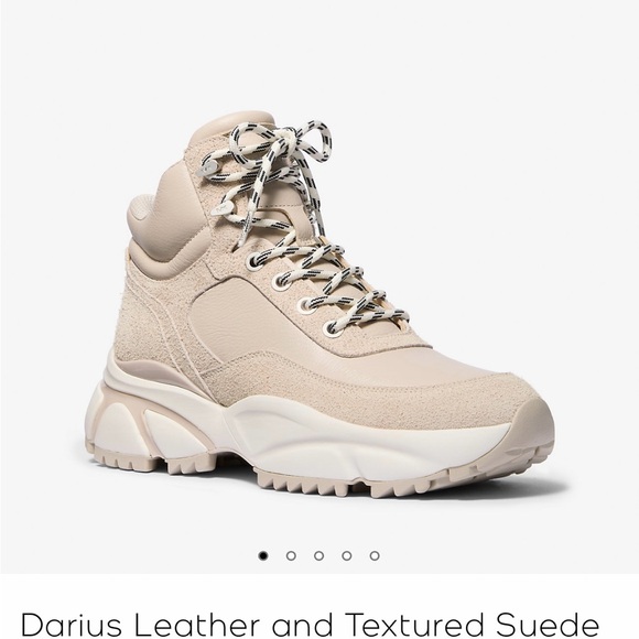 Michael Kors Other - Michael Kors Beige Leather and Suede boots